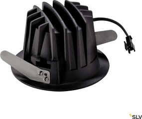 SLV 1003841 NUMINOS DL M Fürdőszobai Beépíthető Lámpa Fekete LED IP44