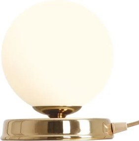 Asztali lámpa, arany, üveg kerek nappali hálószoba szoba Ball M XX