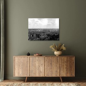 Kép - Házak háztetői Párizsban (üvegen) (70x50 cm)