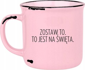 Rózsaszín Retro Bögre Vicces Anyák Napjára, Hagyd Ezt Az Ünnepekre.