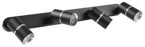 Spotlámpa BAMBOO 4xGU10/10W/230V fekete