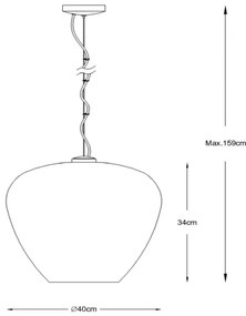 Lucide 70478/40/65 - Csillár zsinóron SOUFIAN 1xE27/60W/230V