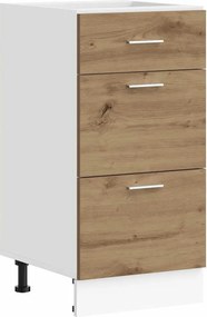 vidaXL “Lyon” alsó szekrény Artisan tölgy Gépi úton előállított fa