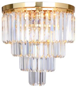 Zuma Line FC17106/4+1 -GLD - Kristály mennyezeti lámpa AMEDEO 5xE14/40W/230V