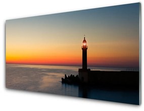 Üvegkép falra Lighthouse Landscape 100x50 cm