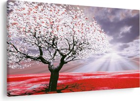 Piros fa kép (90x60 cm)