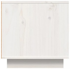 fehér tömör fenyőfa TV-szekrény 140 x 40 x 40 cm