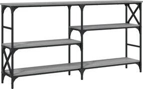vidaXL szürke sonoma színű szerelt fa konzolasztal 150 x 29 x 76,5 cm