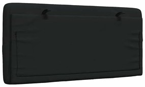 fekete szövet fejtámla párna 100 cm
