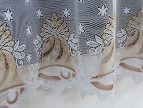 Mg Függöny Csengő Fehér Bézs 170x145 Karácsonyi G szalag