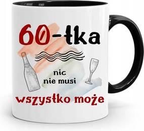 Születésnapra 60 60-es 60-as Bögre Fekete Ajándék fényképes nyomattal