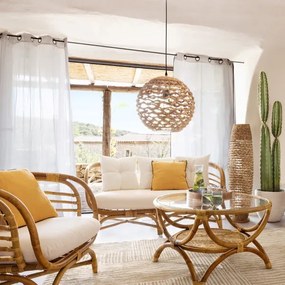 Atmosphera - Állólámpa SAND 1xE27/40W/230V bükkfa/vízi jácint