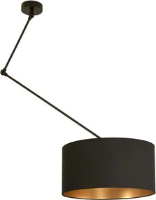 GORTA LED állítható rúdra szerelhető csillár 1xE27/60W/230V, fekete/arany