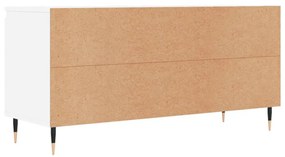 fehér szerelt fa TV-szekrény 104 x 35 x 50 cm