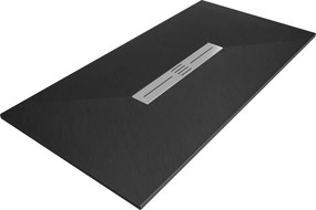 Mexen Toro téglalap alakú SMC 200 x 70 cm zuhanytálca, fekete - 43707020
