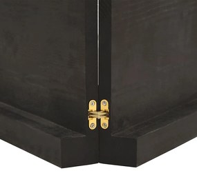 sötétbarna kezelt tömör fa fürdőszobai pult 200x50x(2-6) cm