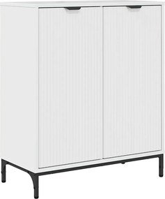 vidaXL Széf Magas Fényű Fehér 69,5 x 33 x 82 cm Faanyag