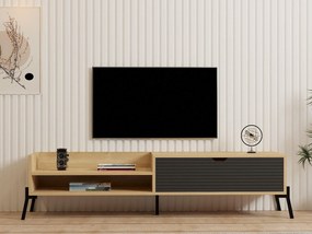 TV asztal/szekrény Momido (zafír tölgy + antracit) . Akció -21%. 1095438