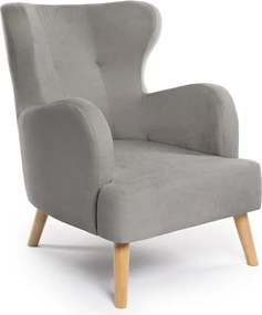 Világosszürke füles fotel Noemye – Bonami Selection