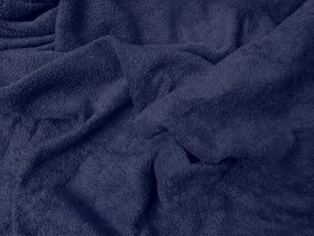 Frottír gumis lepedő EXCLUSIVE tengerészkék 90 x 200 cm