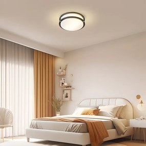Brilagi - Mennyezeti lámpatest ELARO 2xE27/40W/230V, átmérő 26 cm, fekete