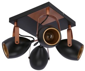 spotlámpa ANICA 4xE14/40W/230V fekete/réz