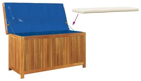 tömör akácfa kültéri párnatartó láda 113x50x60,5 cm