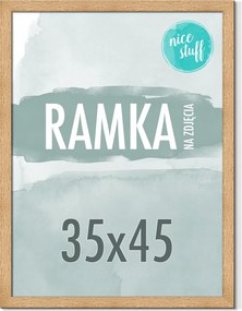 Képkeret 35x45 Képkeret Fotó 45x35 Mdf Barna Fa