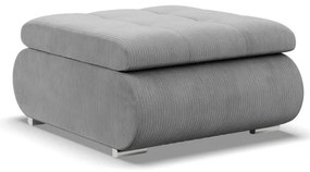 Tokio puff, kordbársony, szürke