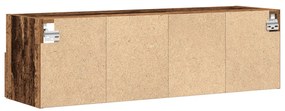 TV Fali Szekrény Régi Fa 100x30x30 cm Mérnök Fa