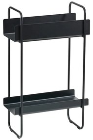 Fekete fém konzolasztal 24x48 cm A-Console – Zone