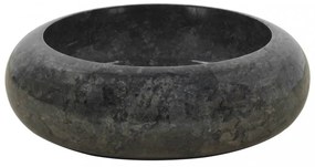 Fekete márvány mosdókagyló 40 x 12 cm