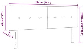 Fejtámla Gombos Kék 140 cm Szövet