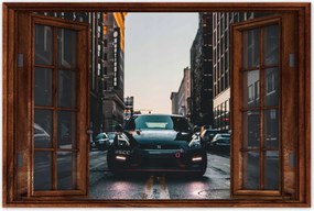 Poszterek 90x60 Fekete Nissan Gtr