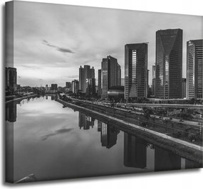 Sao Paulo vászonkép fekete-fehér 50X40 cm