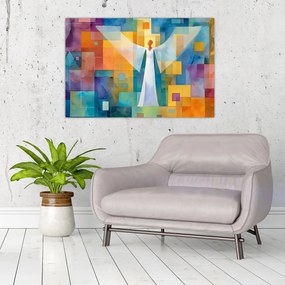 Kép - Geometrikus angyal (90x60 cm)