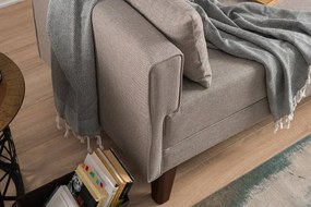 Design összecsukható kanapé Marisela 208 cm krém
