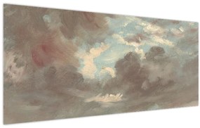 Kép - John Constable, Cloud Study Stormy Sunset, reprodukciók (120x50 cm)