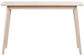 Natúr színű konzolasztal tölgyfa dekorral 120x40 cm Yumi - Rowico