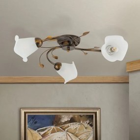 Orion DL 7-788/3 - Felületre szerelhető csillár  SISI 3xE14/40W/230V átm. 60 cm bronz/patinás