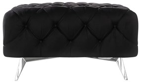 Fekete bársony lábtartó Chelsea – Ropez