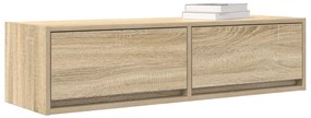 TV Szekrény Sonoma Tölgy 100x31x25,5 cm Mérnöki Fa