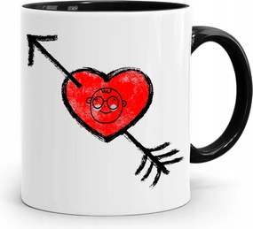 Fekete Bögre Ajándék Gyermek Fiának Love nyomott mintával