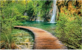 Fotótapéta Erdő Vízesés Fotótapéta Ragasztó 368 x 254 1967V8