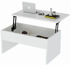 Összecsulható kávésasztal AKILLI 44,8x90 cm fehér