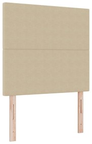 Box Spring Ágy matraccal, Világos Zöld Szürke, 120x200 cm, Vászon Anyag