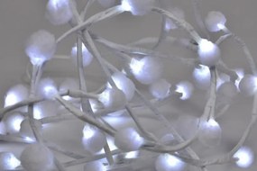 NEXOS Karácsonyi LED világítás vatta gömbök 48 LED hideg