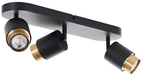 Brilliant - COVELO LED spotlámpa 3xGU10/5W/230V fekete/arany