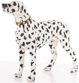Figura Dalmata Műanyag Fekete, Fehér 29x35x11cm