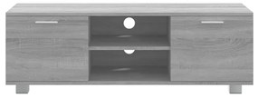 szürke sonoma színű szerelt fa TV-szekrény 120 x 40,5 x 35 cm